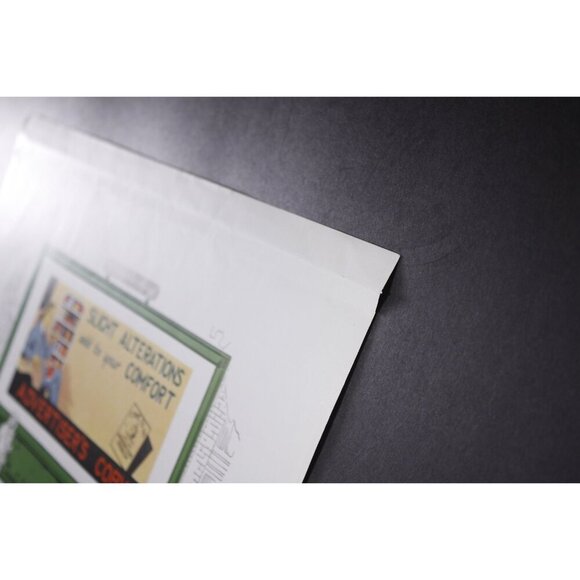 Vintage advertisement test print page modern man, Billboard design advertising - Picture 3 of 5